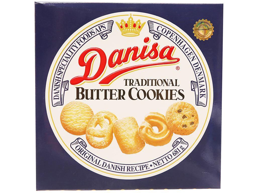 Bánh quy bơ DANISA hộp thiếc 681g