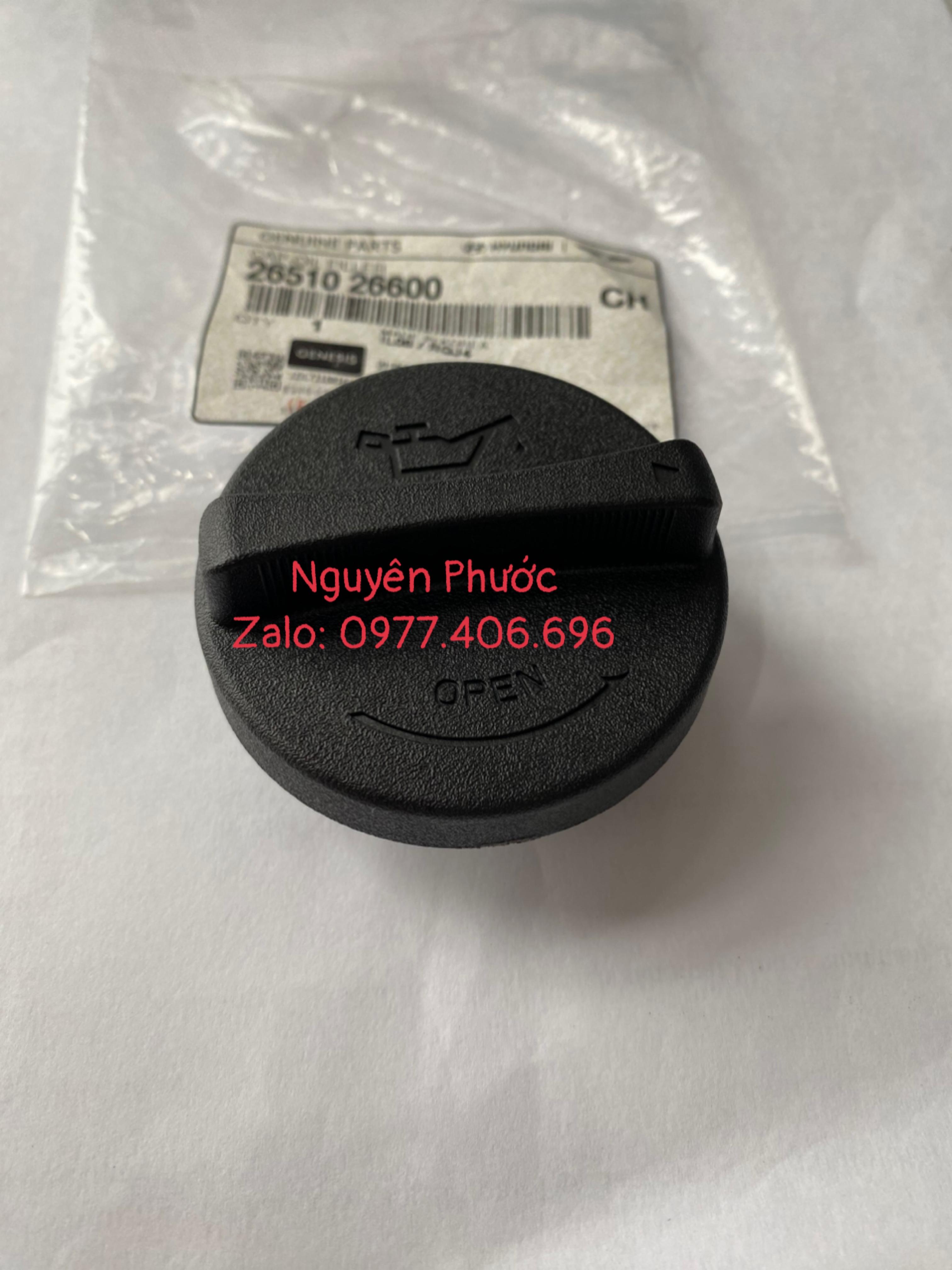 Nắp đổ dầu / nhớt động cơ getz, santafe, morning, carens, grand i10, forte, i10, i20, accent, tucson...