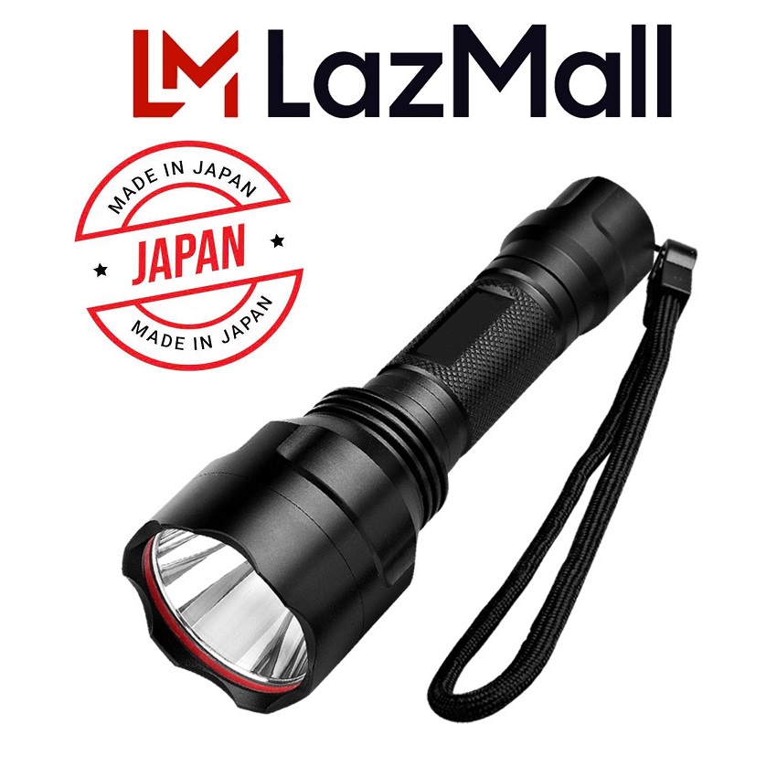 LazMall Săn Sale Hàng Nhật Chính Hãng Giá Tốt Nhất! Đèn Siêu Sáng Police Đèn Pin LED C8 Cầm Tay Chống Thấm Nước Nhỏ Gọn Tiện Dụng Cho Nhà Ở/Ngoài Trời Hàng Cao Cấp .