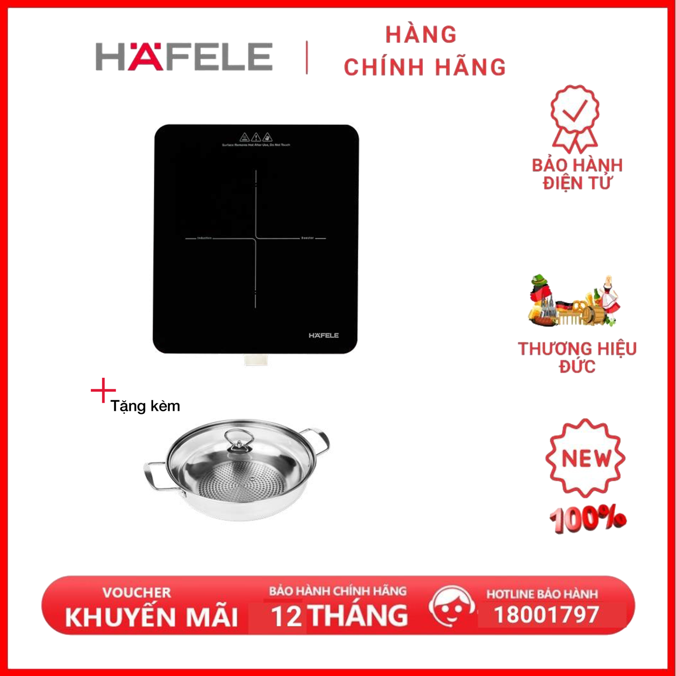 Bếp từ đơn Hafele HSI-21FW 536.61.990