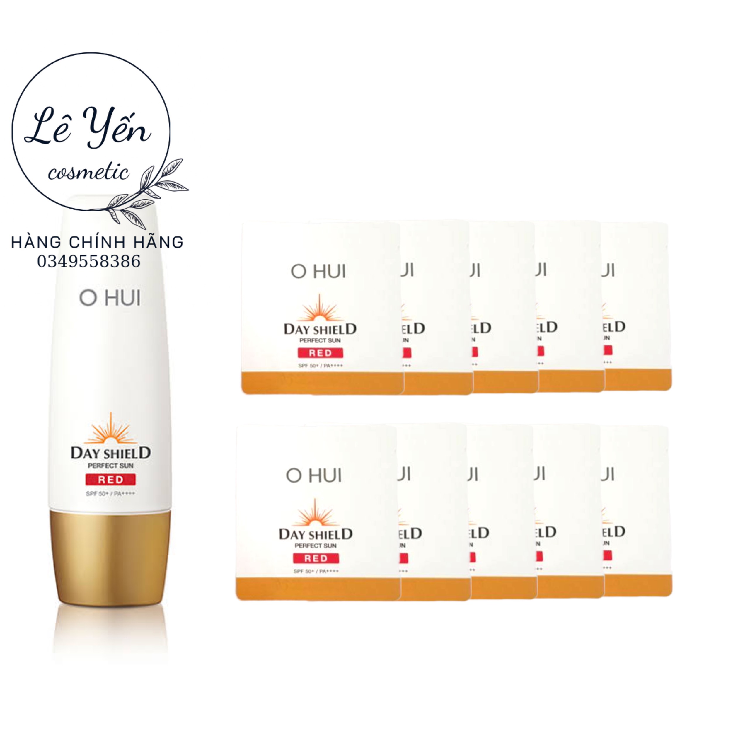 Set 10 gói kem chống nắng Ohui red/ black 1ml