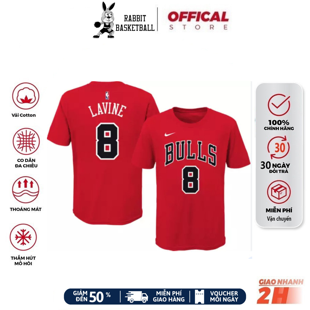 Áo Thun NBA - Zach Lavine - Chicago Bullls áo phông nam