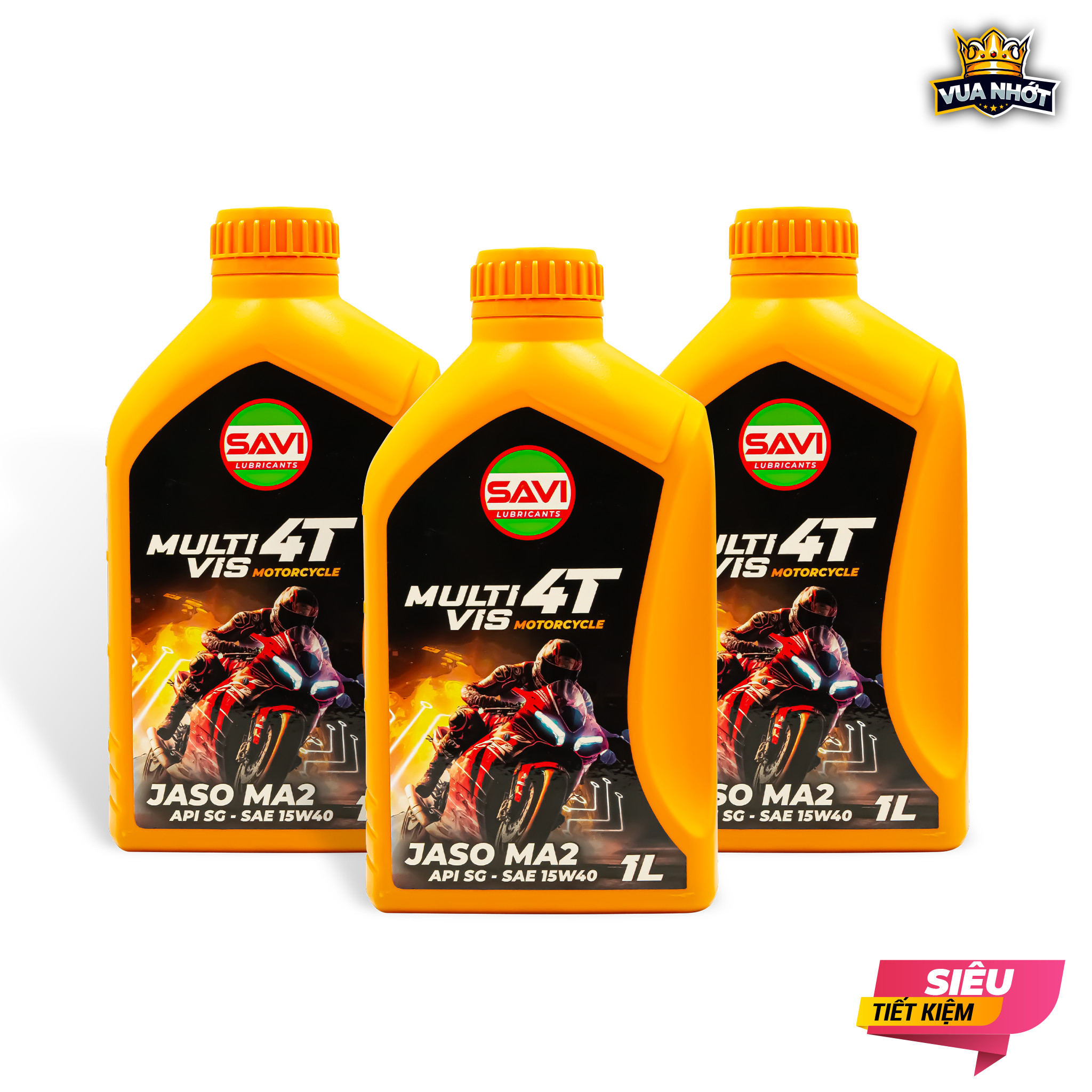 Combo Nhớt: 3 Chai Nhớt Xe Máy Giá Rẻ SAVI 15W40 800ml-1 lít SX Từ Dầu Gốc Có Kiểm Định Chất Lượng Dành Cho Xe Số/Tay Ga/Ba Bánh