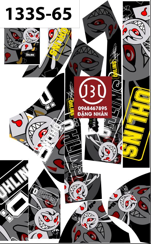 TEM TRÙM XE ĐIỆN 133S mã  65