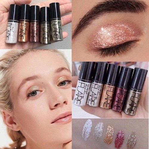 Set 5 màu nhũ mắt kim tuyến Peiyen Flare siêu hot