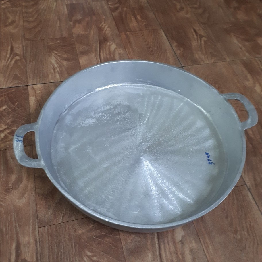 Chảo gang đúc đáy bằng cỡ lớn 38cm
