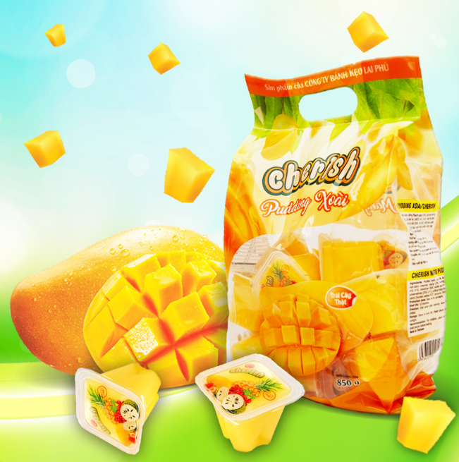 Thạch rau câu cherish xoài túi 850g