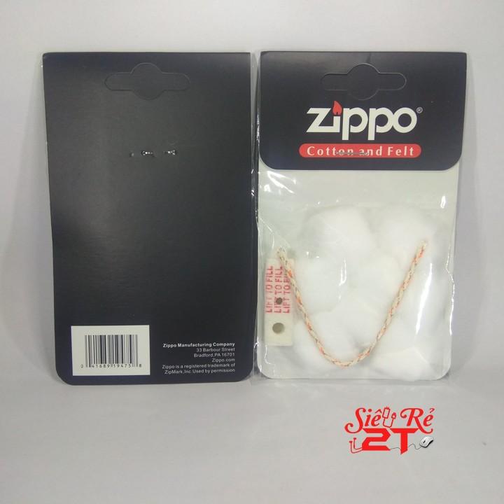 Bông Zippo - Chặn Xăng Zippo - Bấc Zippo - Bộ phụ kiện Zippo 3 món