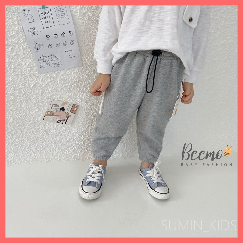 Quần nỉ thu đông cho bé trai - Quần áo trẻ em Sumin Kids - Quần dài Beemo