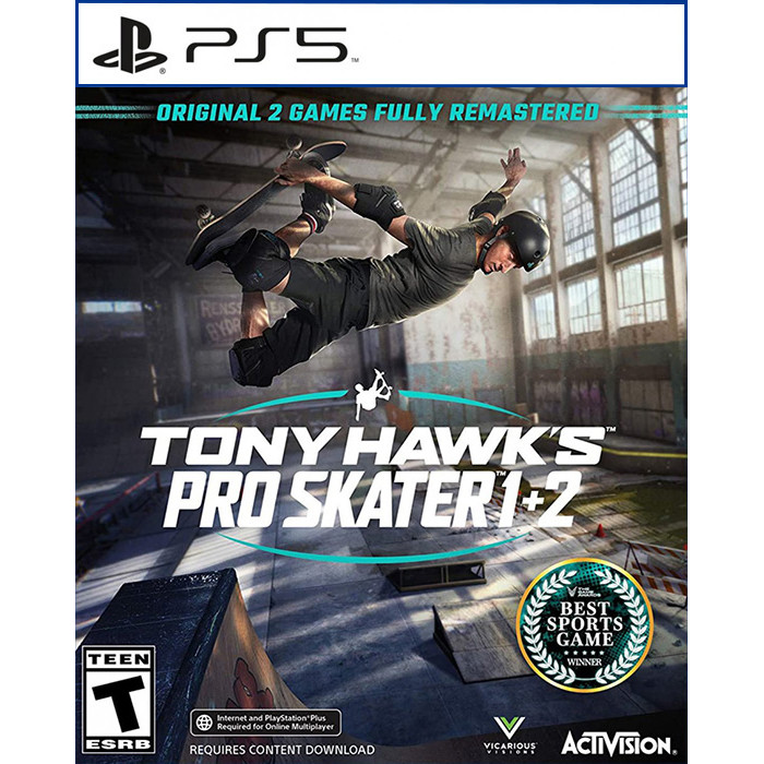 Đĩa game ps5 tony hawk's pro skater 1+2