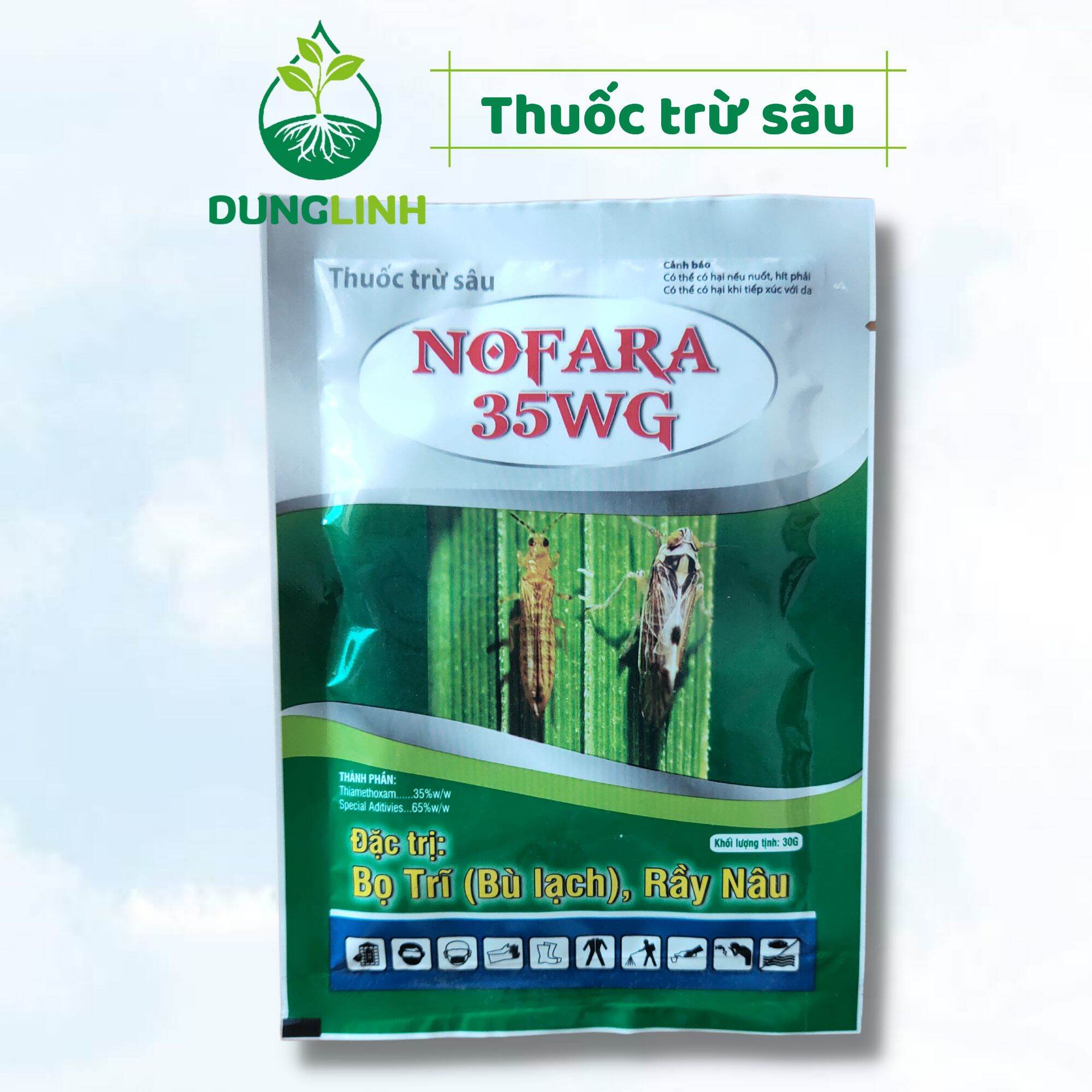 Nofara 35wg gói 30g - chuyên trừ bọ trĩ , rầy nâu