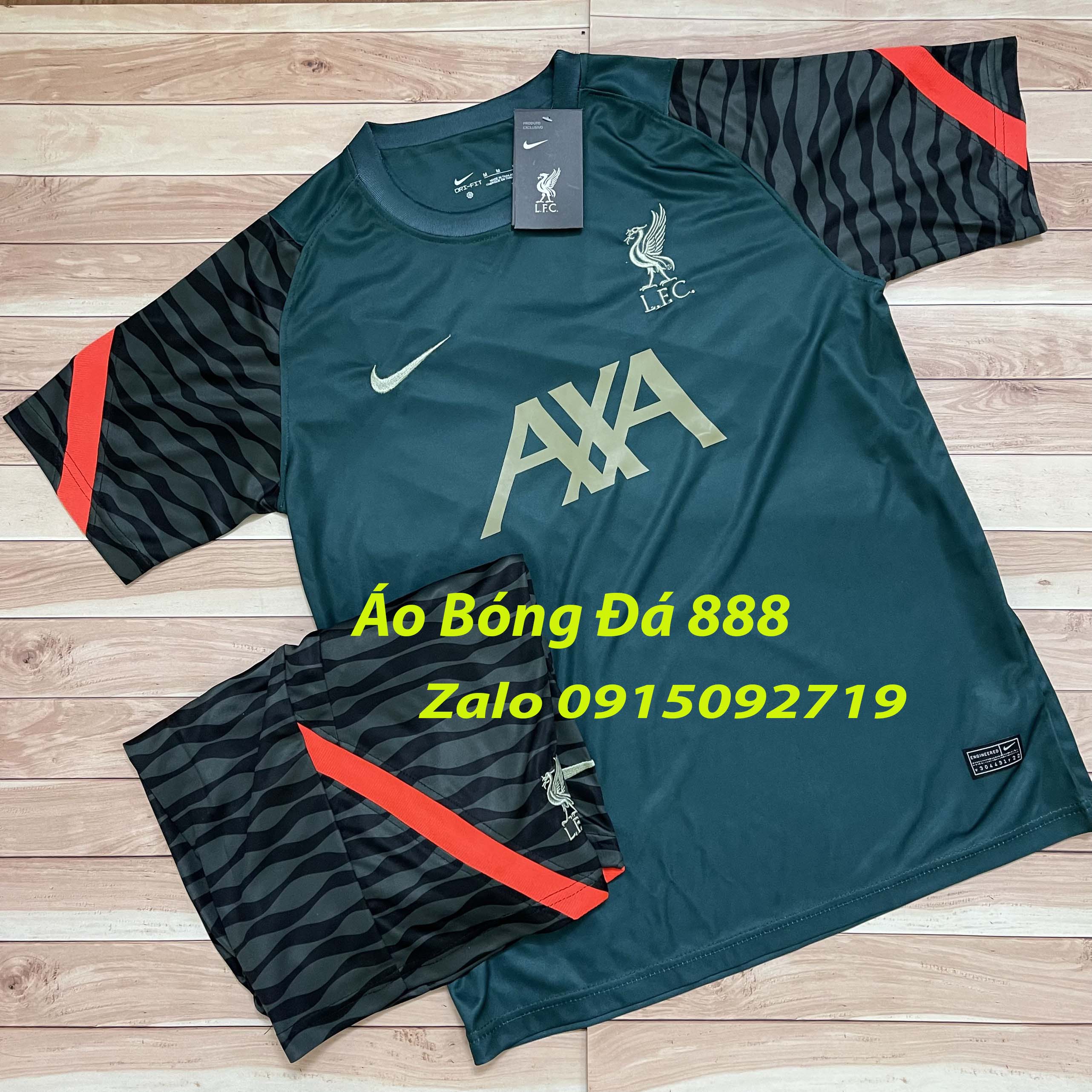 Áo Bóng Đá CLB Liverpool, Áo Đá Banh Liver - Mẫu Training - Vải Polyester Gai Thái