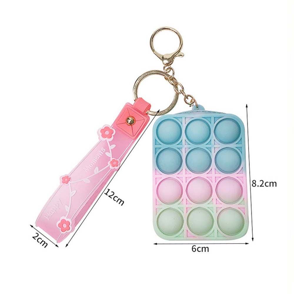 Ví đựng tiền mini bằng silicon Popit có móc khoá
