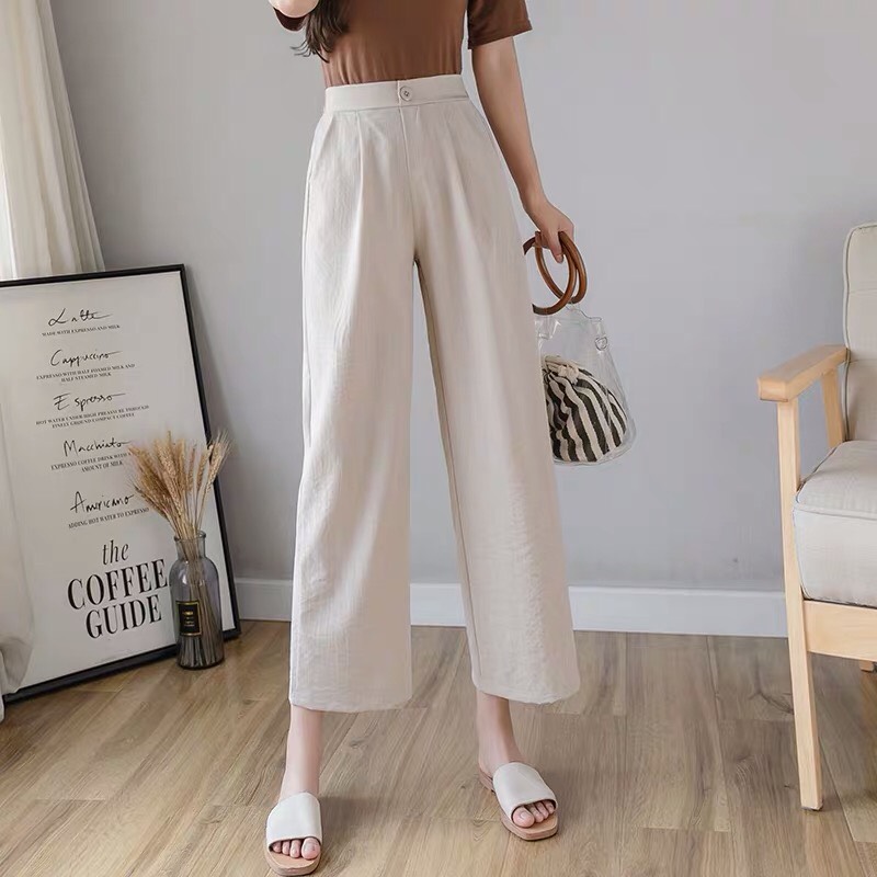 Quần đũi xuông ống rộng khóa thật - SIKY - QD03