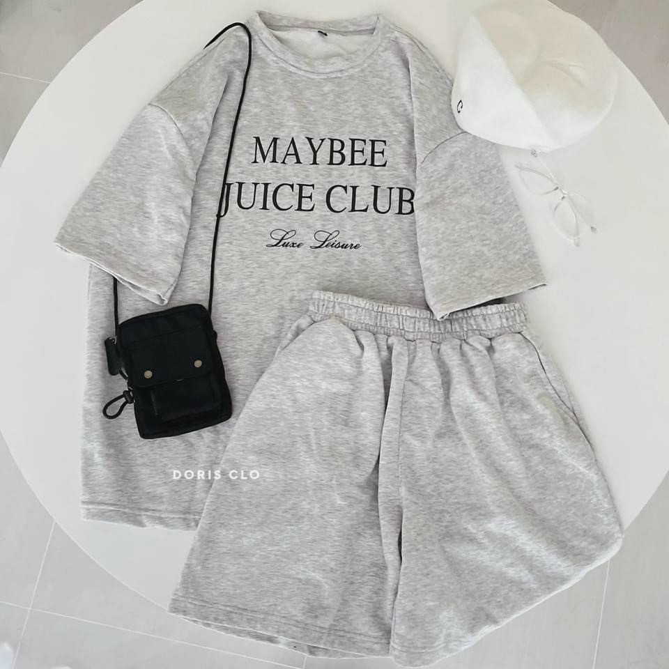 Set bộ thun cotton mùa hè phong cách năng động mạnh mẽ cá tính 2022