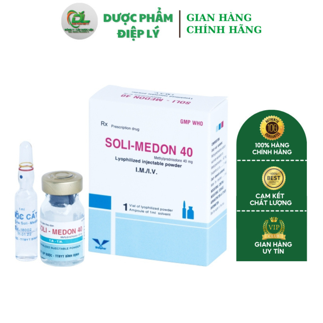 Ống Tiem Soli-Medon 40 Inj Bidiphar Tăng Cường Sức khỏe
