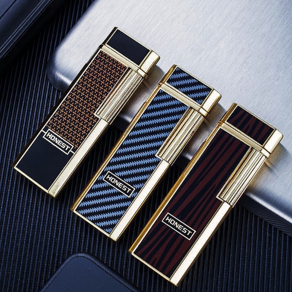 Bật Lửa Gas Đá Honest Họa Tiết Siêu Mỏng ( Nhiều Màu - Lửa Thường ) Hộp Quẹt Thích Hợp Làm Quà Sưu Tầm (KHÔNG GAS)