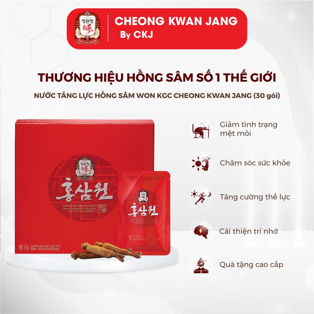Nước hồng sâm won kgc cheong kwan jang 70ml x 30 gói