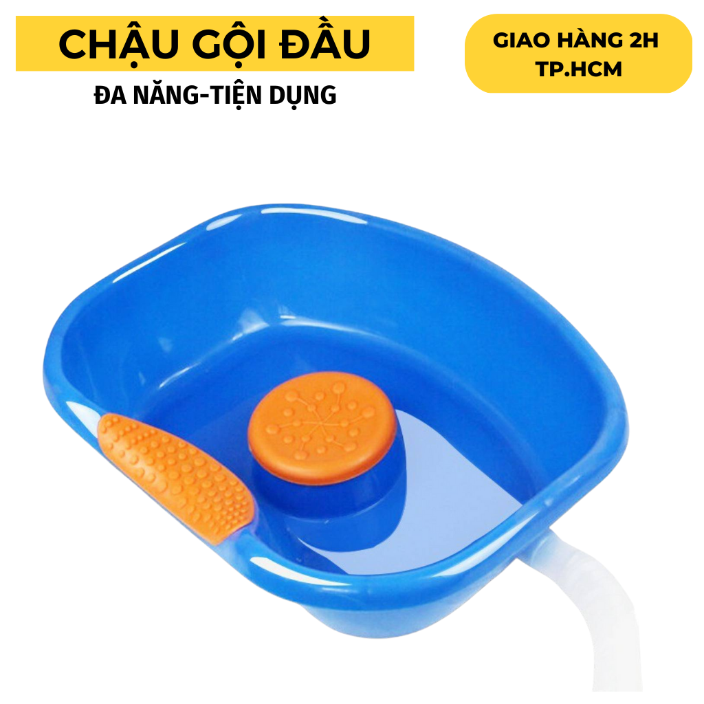 Chậu gội đầu tại giường, chậu gội đầu cho bà bầu, trẻ em, chất liệu nhựa abs chất lượng cao, siêu bền