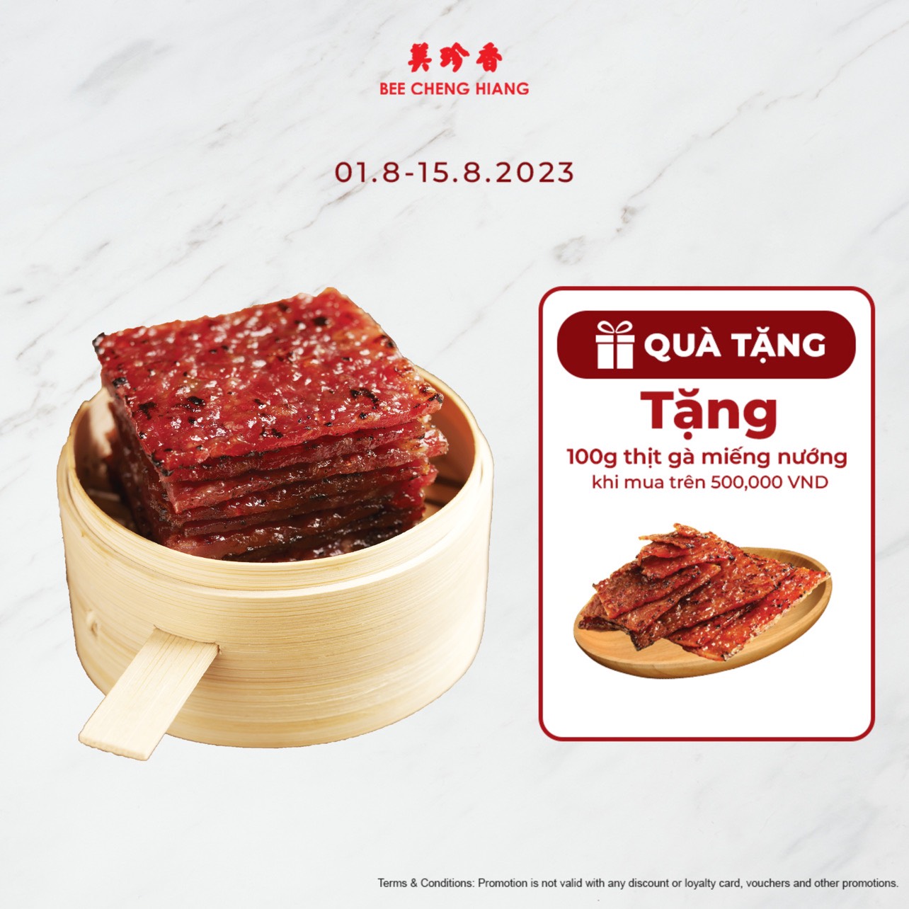 Thịt heo băm nướng Bee Cheng Hiang 500g - Minced Pork 500g