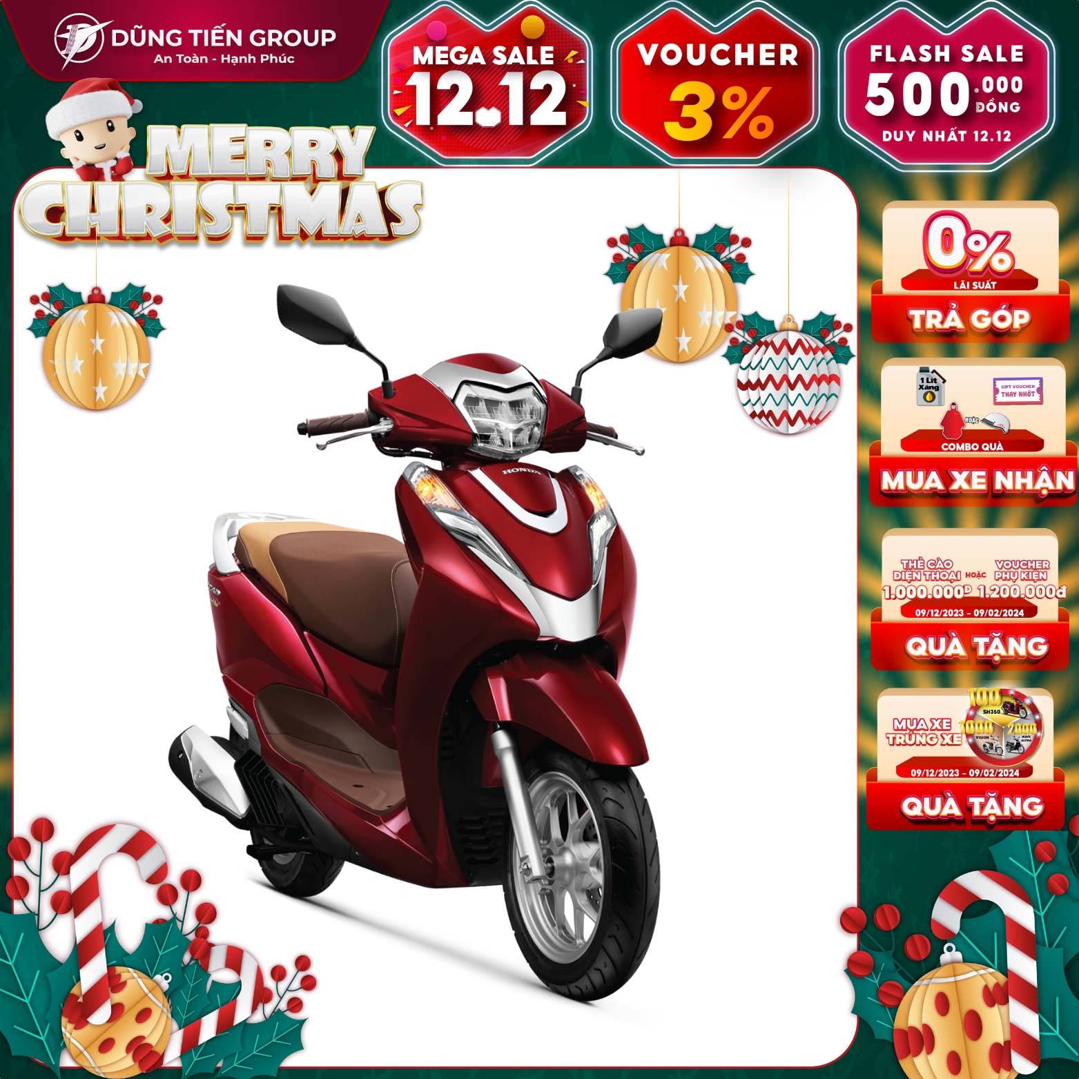 Xe Máy Honda LEAD 125cc Phiên Bản Phanh CBS Smart Key