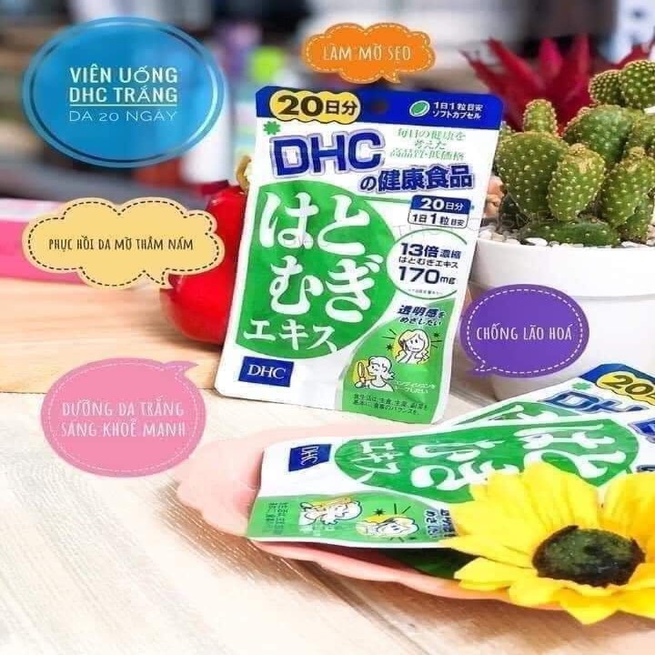 Viên uống dhc trắng da nhật bản gói 20 ngày