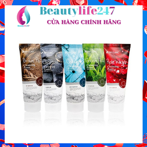 Sữa rửa mặt 3w clinic 100ml hàn quốc tuýp 100ml