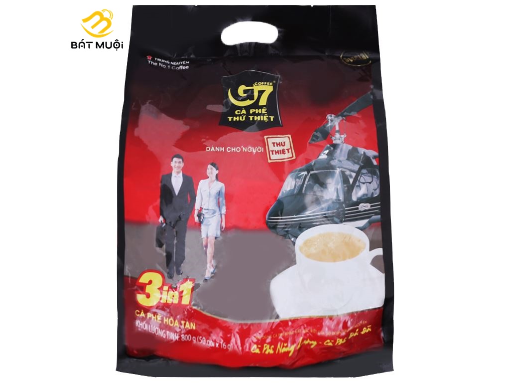 Cà phê hòa tan G7 3in1 Trung Nguyên Legend Bịch 50 sticks x 16gr
