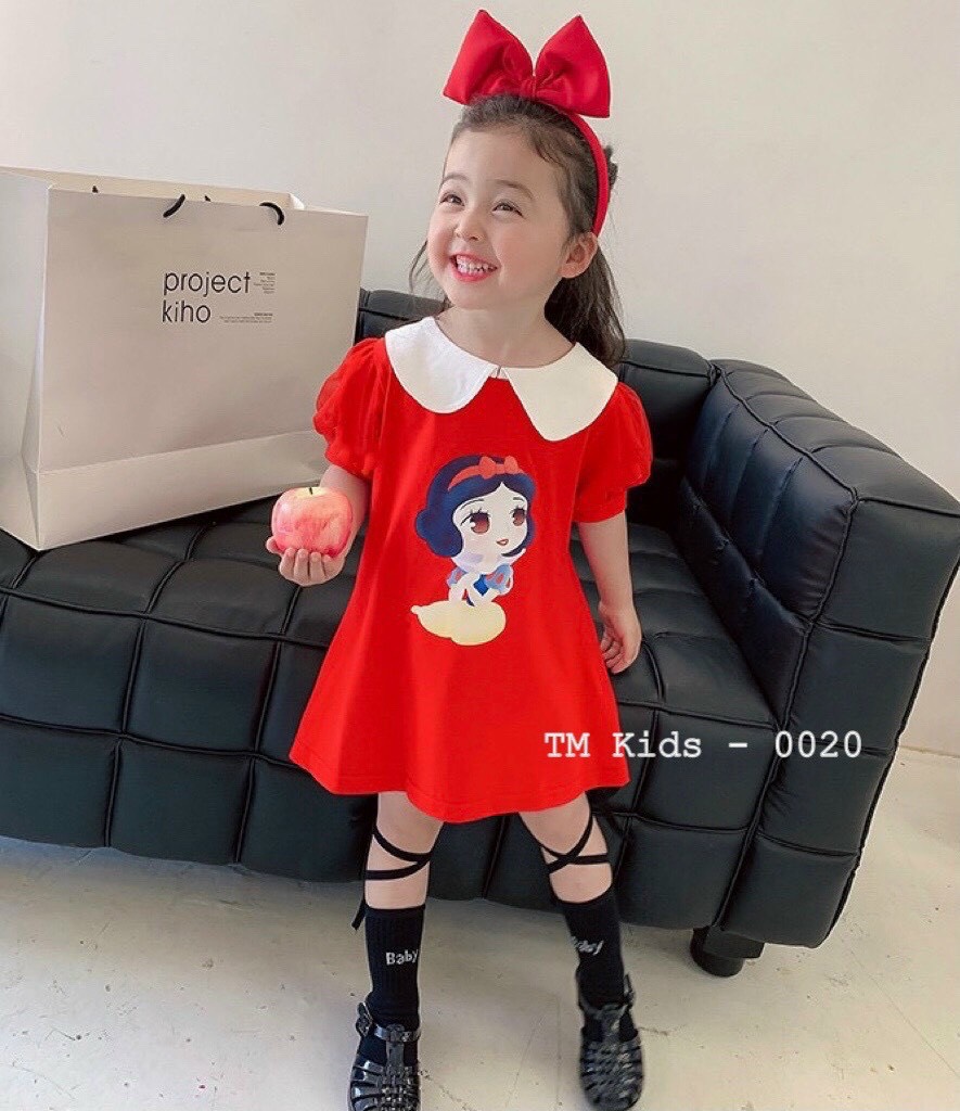 Váy bé gái họa tiết công chúa Disney