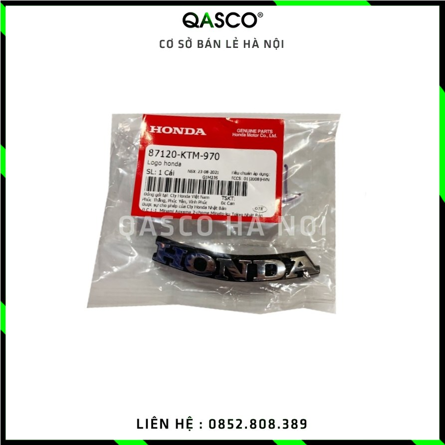 Logo nổi mặt nạ trước honda air blade / future qasco