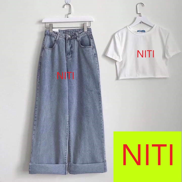 [ DÒNG ĐỜI TẤP NẬP!!! ] QUẦN JEAN ỐNG RỘNG NỮ HOẶC ÁO CROPTOP NỮ CAO CẤP NITI CỰC HOT CỰC MÁT MẺ CHO NGÀY HÈ CỰC CÁ TÍNH-NY12308