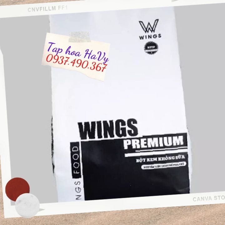 Bột kem béo wings premium gói 1kg tap hoa havy