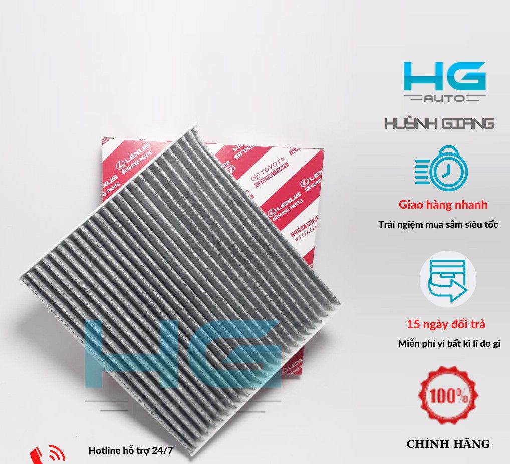 Lọc gió điều hoà than hoạt tính Accent 11-17, Tucson 04-14,Soluto, Carens 06-12,Sportage - mã97133-2E200 -Hgauto