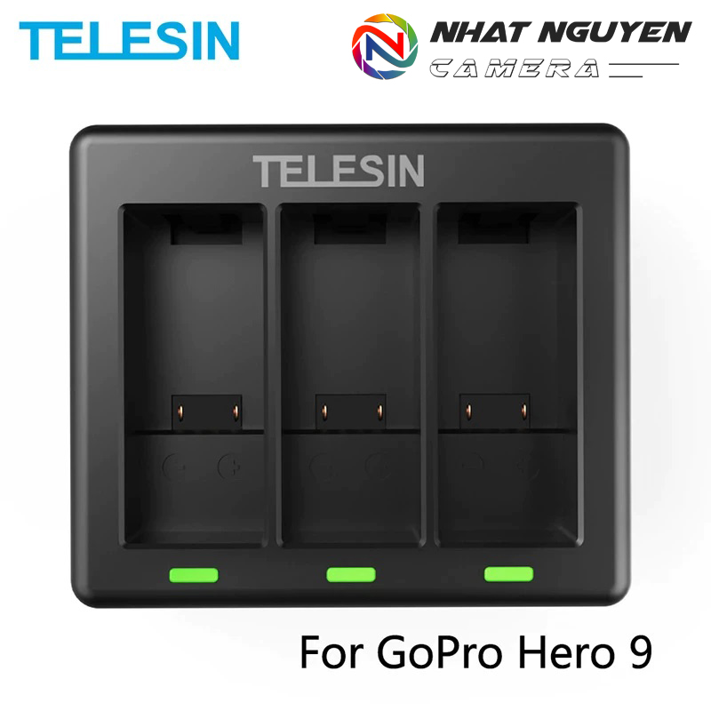 Đế sạc pin gopro 9 - sạc pin telesin cho gopro hero 9