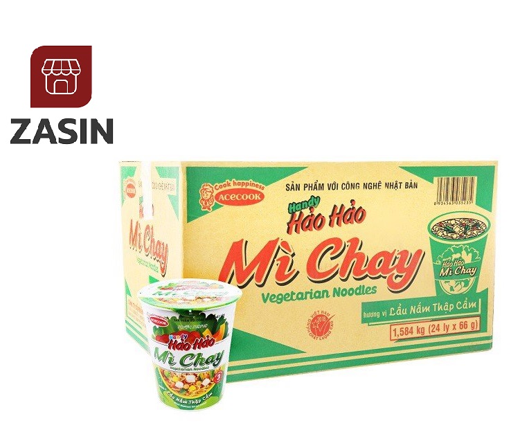 Gía sỉ Thùng mì chay Handy Hảo Hảo lẩu nấm thập cẩm