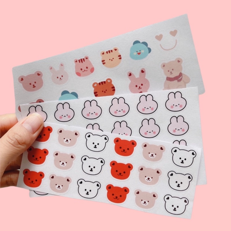 Sticker nhiệt dán bình sữa và đồ dùng cho bé / Sticker chịu nhiệt gấu- thỏ- khủng long- công chúa