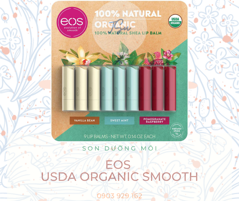 Son dưỡng môi hữu cơ eos usda organic smooth