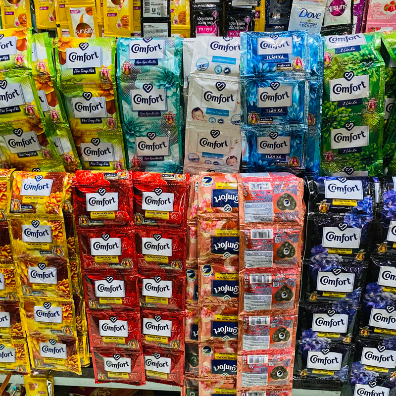  Dây Nước Xả Vải Comfort dây10 Gói 20ml đủ hương 
