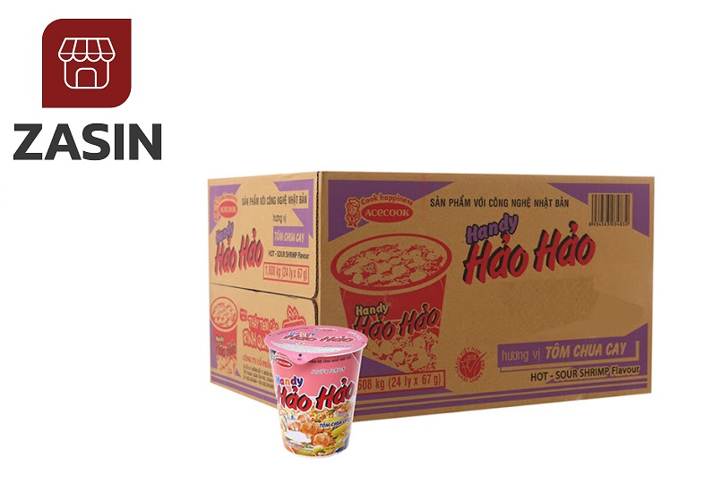 Gía sỉ 1 thùng mì Ly hảo hảo tôm chua cay