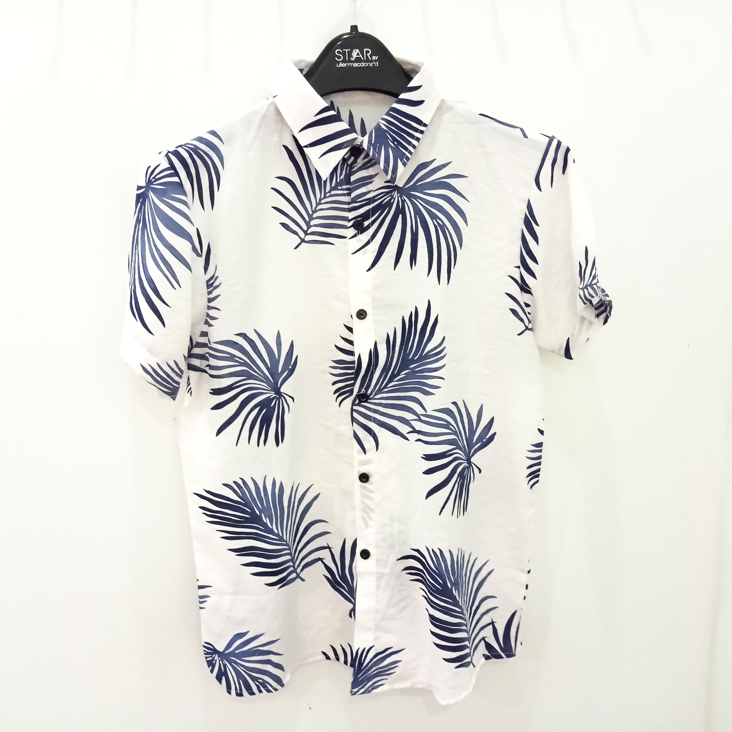 [HCM]Áo sơ mi Hawaii áo hoa lá cây áo đi biển vải kate đũi - ASM55