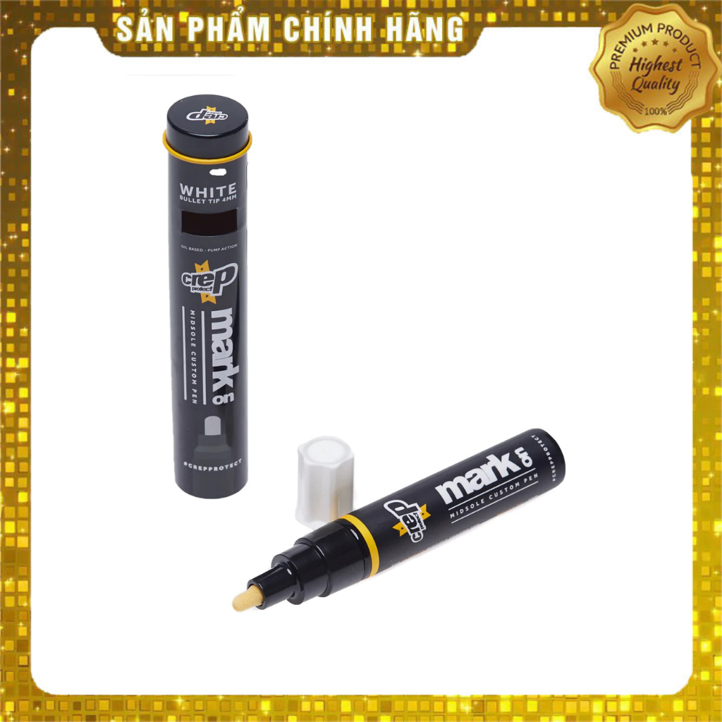 Bút repaint đế ố vàng crep protect mark on pen thiết kế với đầu to giúp bạn tô chính xác và dễ dàng
