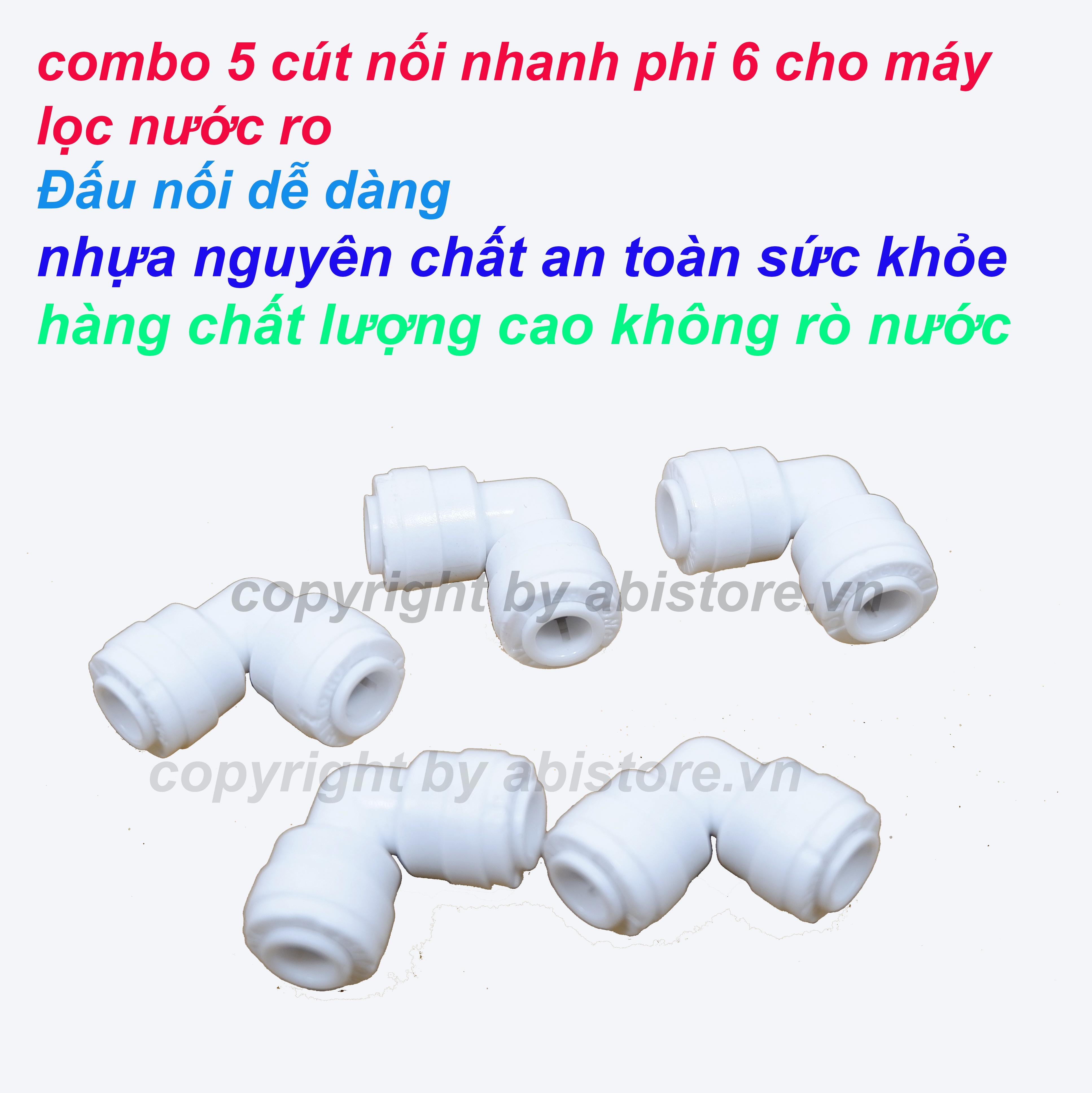 COMBO 5 CÚT NỐI NHANH PHI 6 MÁY LỌC NƯỚC RO SHITONG TAIWAN CAO CẤP KHÔNG RÒ NƯỚC