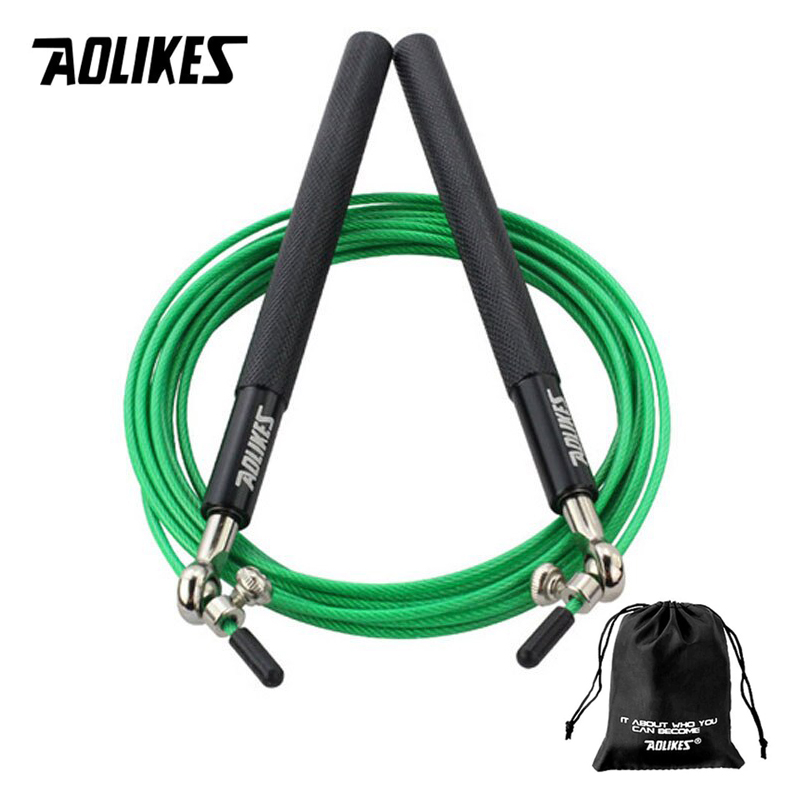 Dây nhảy thể dục phòng gym AOLIKES YE-3202 hỗ trợ tập thể lực Speed Jump Rope