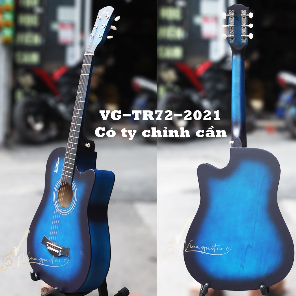 Đàn guitar acoustic 3/4 VG-Tr72 có full size- Tặng Full 12 Phụ Kiện- Phân phối