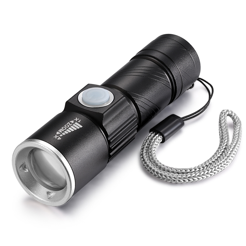 Đèn pin mini q5 sạc usb