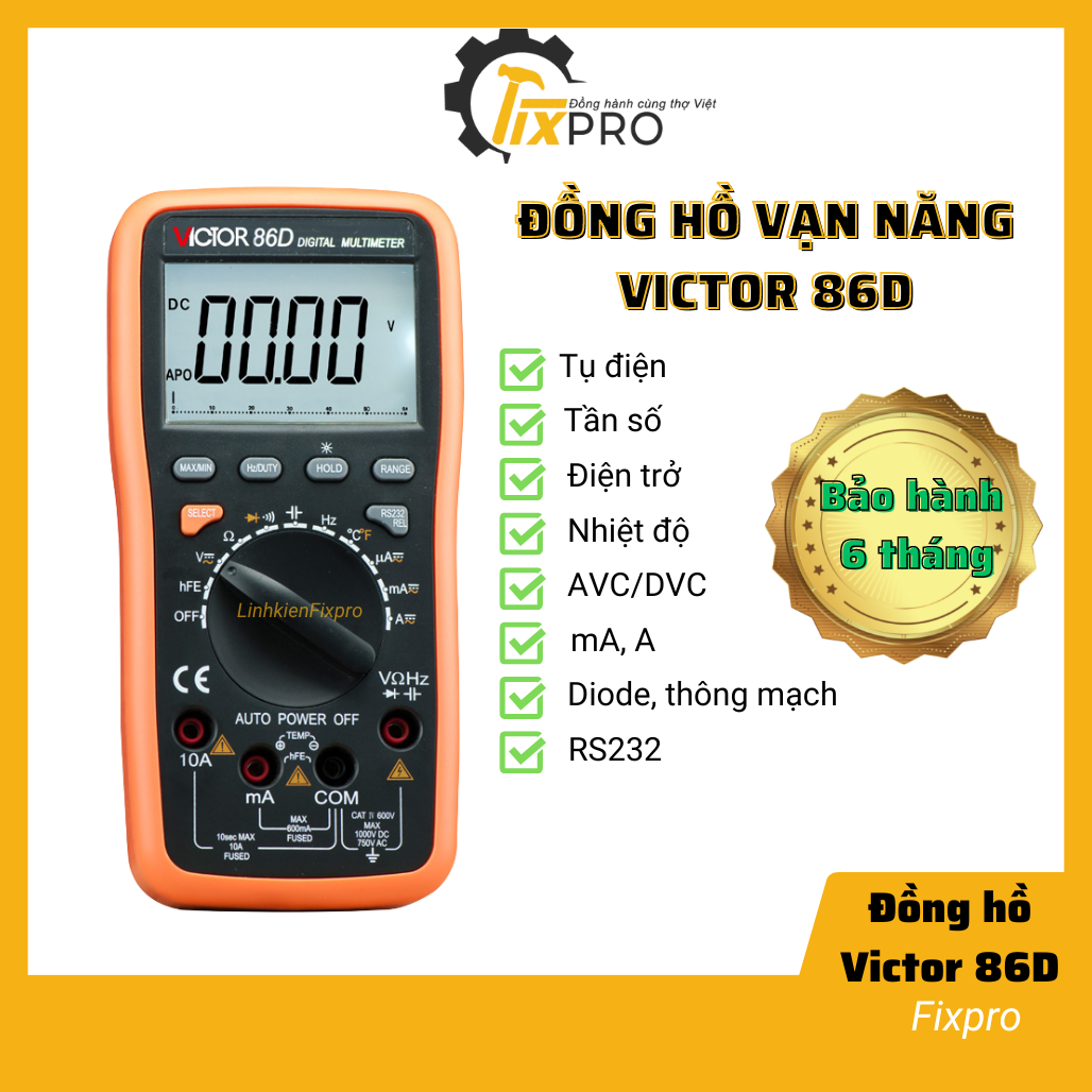 Đồng hồ vạn năng cao cấp VICTOR 86D