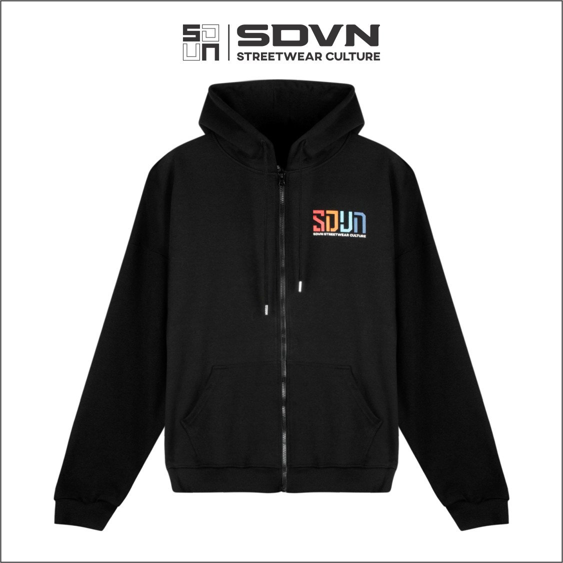 Áo Khoác Hoodie Zip Color Unisex Nam Nữ Form Rộng - Brand Chính Hãng SDVN
