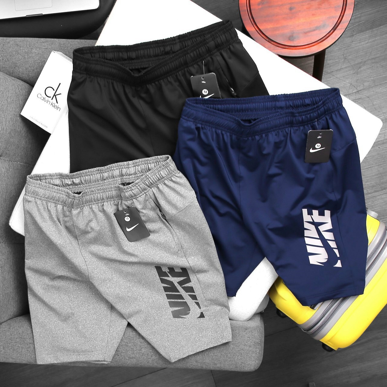 Quần Short Thể Thao Nam Quần Đùi Nam Mặc Nhà Đi Chơi 2022 Cao Cấp Logo phản Quang Siêu Mềm Mịn Thoáng Mát