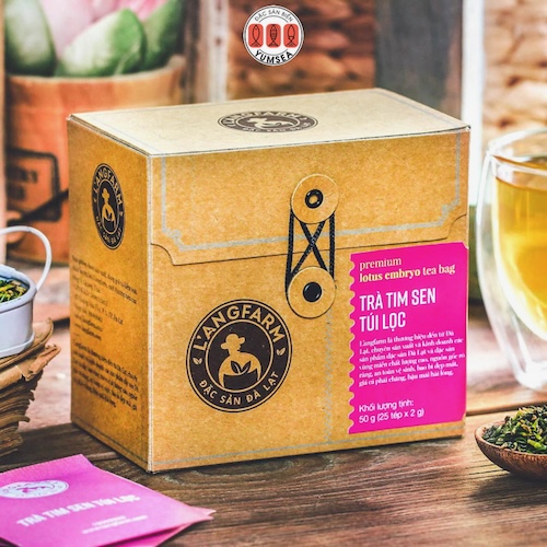 Trà tim sen túi lọc Langfarm
