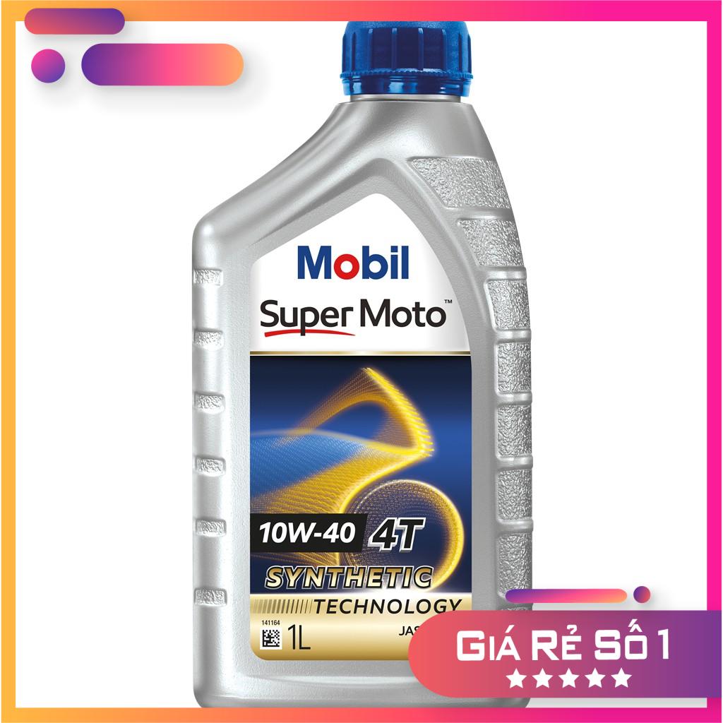 [Có sẵn] Nhớt Xe máy Mobil Super Moto 10W40 800/1L hoặc khách chọn dung tích nhớt cần mua, nhớt mobil xe số và xe côn tay 10w40 chai 800ml/1L